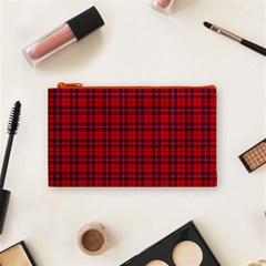 Rose Tartan Cosmetic Bag (S) from ArtsNow.com Front