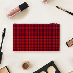 Rose Tartan Cosmetic Bag (S) from ArtsNow.com Back