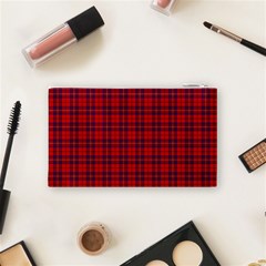 Rose Tartan Cosmetic Bag (S) from ArtsNow.com Back