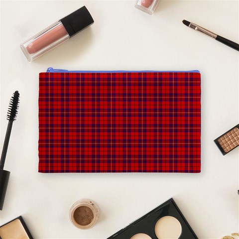 Rose Tartan Cosmetic Bag (M) from ArtsNow.com Front