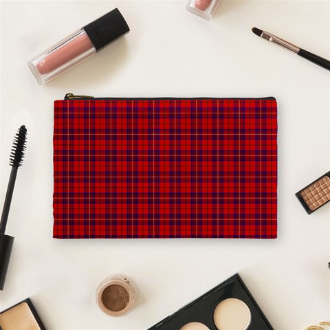 Rose Tartan Cosmetic Bag (M) from ArtsNow.com Front