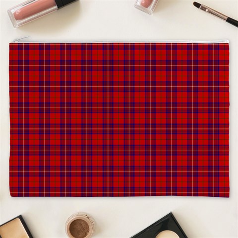 Rose Tartan Cosmetic Bag (XXXL) from ArtsNow.com Front