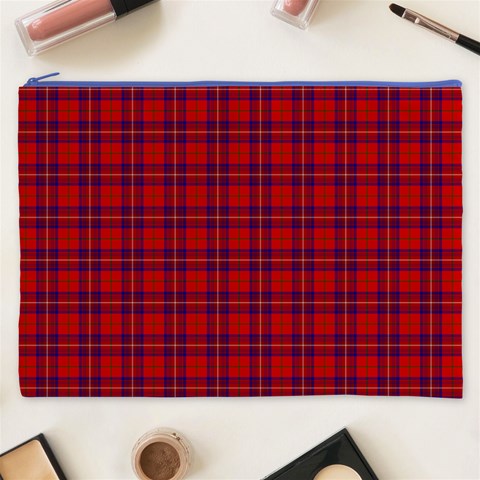 Rose Tartan Cosmetic Bag (XXXL) from ArtsNow.com Front