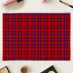 Rose Tartan Cosmetic Bag (XXXL) from ArtsNow.com Back