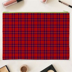 Rose Tartan Cosmetic Bag (XXXL) from ArtsNow.com Back