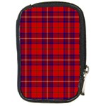 Rose Tartan Compact Camera Leather Case