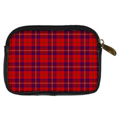 Rose Tartan Digital Camera Leather Case from ArtsNow.com Back