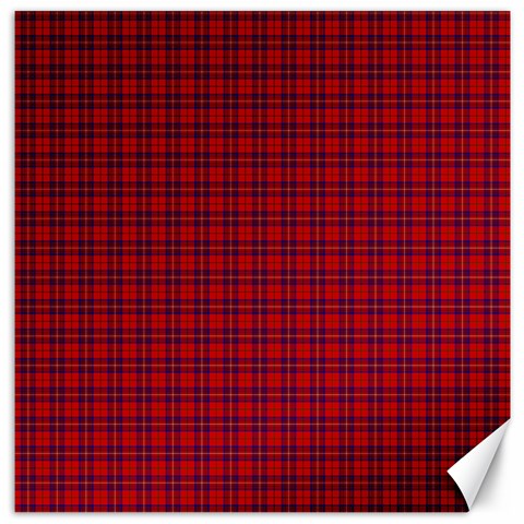 Rose Tartan Canvas 12  x 12  from ArtsNow.com 11.4 x11.56  Canvas - 1