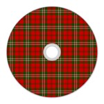 Scott Tartan CD Wall Clock