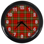 Scott Tartan Wall Clock (Black)