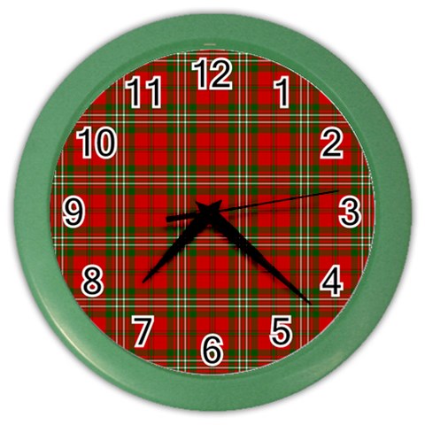 Scott Tartan Color Wall Clock from ArtsNow.com Front