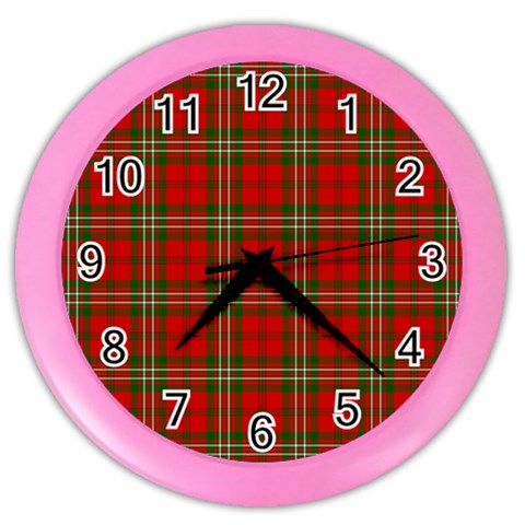 Scott Tartan Color Wall Clock from ArtsNow.com Front