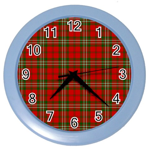 Scott Tartan Color Wall Clock from ArtsNow.com Front