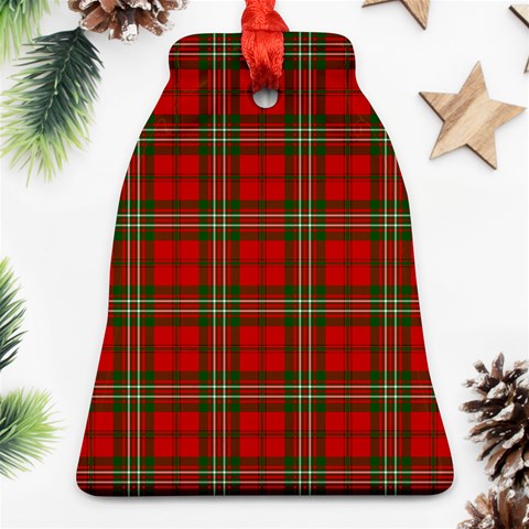 Scott Tartan Bell Ornament (Two Sides) from ArtsNow.com Front