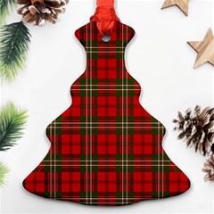 Scott Tartan Christmas Tree Ornament (Two Sides) from ArtsNow.com Front