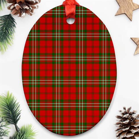 Scott Tartan Oval Ornament (Two Sides) from ArtsNow.com Front