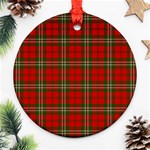 Scott Tartan Round Ornament (Two Sides)