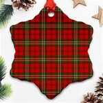 Scott Tartan Ornament (Snowflake)