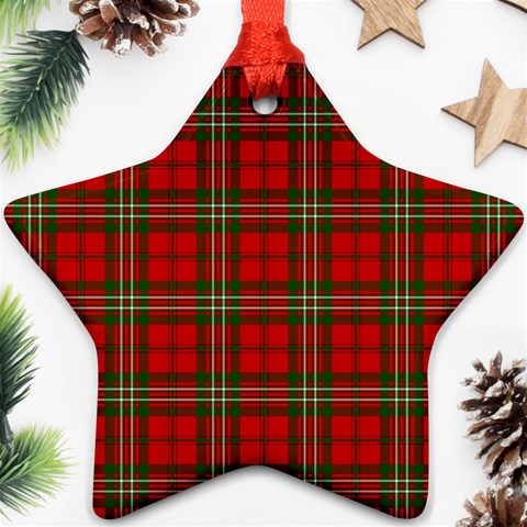 Scott Tartan Ornament (Star) from ArtsNow.com Front