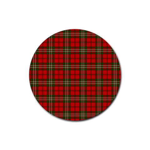 Scott Tartan Rubber Coaster (Round) from ArtsNow.com Front