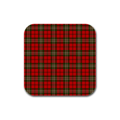 Scott Tartan Rubber Square Coaster (4 pack) from ArtsNow.com Front