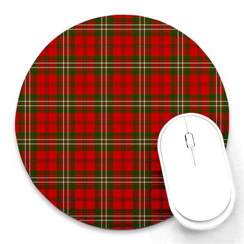 Scott Tartan Round Mousepad from ArtsNow.com Front