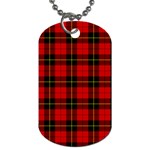 Wallace Tartan Dog Tag (One Side)