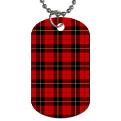 Wallace Tartan Dog Tag (Two Sides) from ArtsNow.com Front