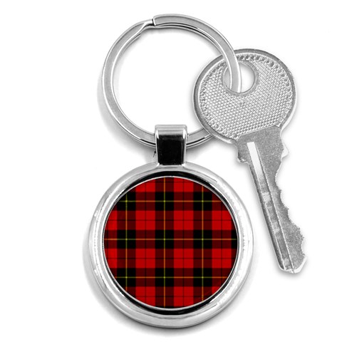 Wallace Tartan Key Chain (Round) from ArtsNow.com Front