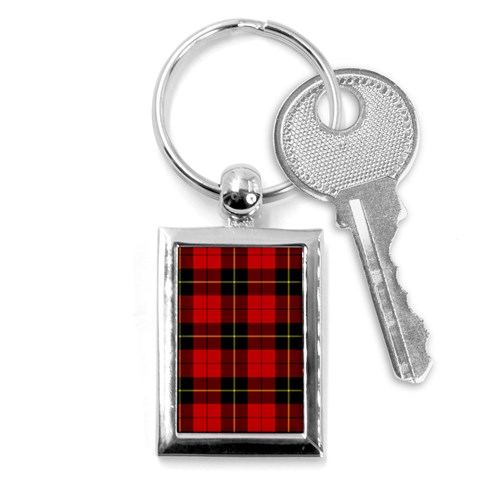 Wallace Tartan Key Chain (Rectangle) from ArtsNow.com Front