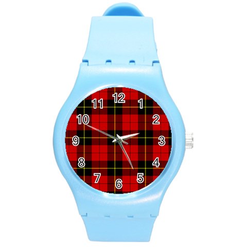 Wallace Tartan Round Plastic Sport Watch (M) from ArtsNow.com Front