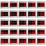 Wallace Tartan 9mm Italian Charm (25 pack)