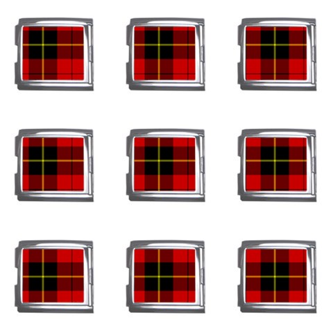 Wallace Tartan Mega Link Italian Charm (9 pack) from ArtsNow.com Front