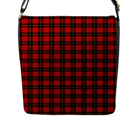 Wallace Tartan Flap Closure Messenger Bag (L) from ArtsNow.com Front