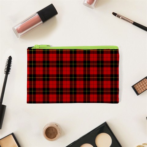 Wallace Tartan Canvas Cosmetic Bag (XS) from ArtsNow.com Front