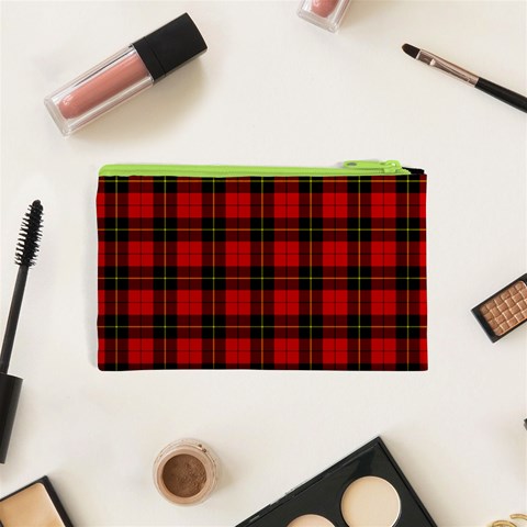 Wallace Tartan Canvas Cosmetic Bag (XS) from ArtsNow.com Back