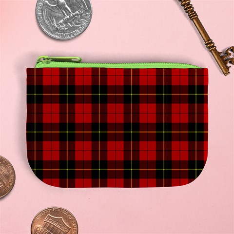 Wallace Tartan Mini Coin Purse from ArtsNow.com Front