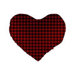 Wallace Tartan Standard 16  Premium Flano Heart Shape Cushion from ArtsNow.com Front