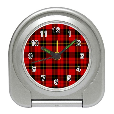 Wallace Tartan Desk Alarm Clock from ArtsNow.com Front