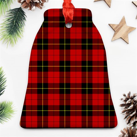 Wallace Tartan Bell Ornament (Two Sides) from ArtsNow.com Front