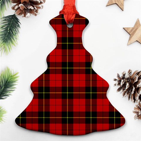 Wallace Tartan Ornament (Christmas Tree) from ArtsNow.com Front