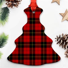 Wallace Tartan Christmas Tree Ornament (Two Sides) from ArtsNow.com Front