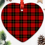 Wallace Tartan Ornament (Heart)