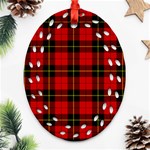 Wallace Tartan Ornament (Bell) Ornament (Oval Filigree)