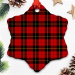 Wallace Tartan Ornament (Snowflake)