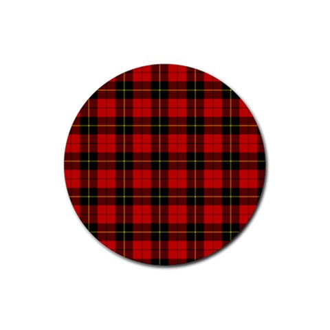 Wallace Tartan Rubber Coaster (Round) from ArtsNow.com Front