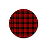 Wallace Tartan Rubber Coaster (Round)