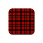 Wallace Tartan Rubber Square Coaster (4 pack)