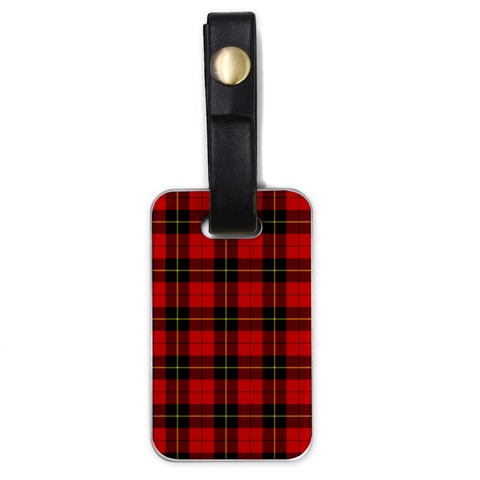 Wallace Tartan Luggage Tag (One Side) from ArtsNow.com Front