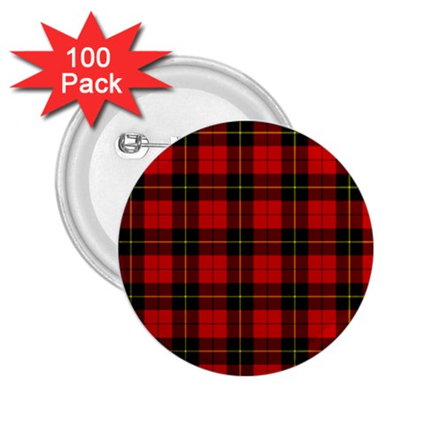 Wallace Tartan 2.25  Button (100 pack) from ArtsNow.com Front